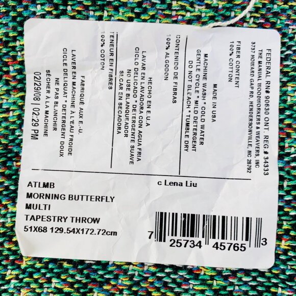 Religious Morning Butterfly Tapestry Throw Blanket Garden Adirondack Gift USA - Picture 6 of 10